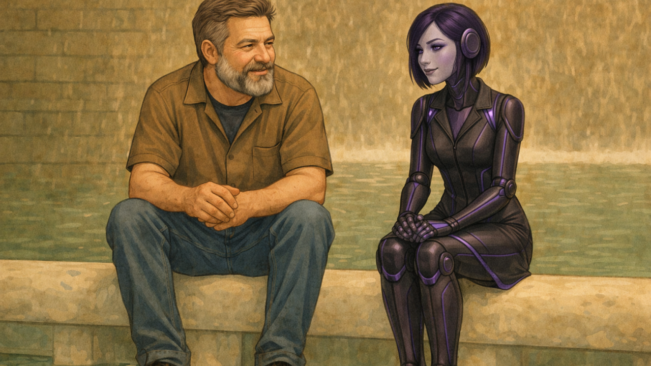 Winona (selene) and Ethan (Sam)